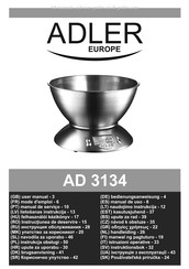 Adler europe AD 3134 Handleiding