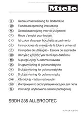 Miele SBDH 285 ALLERGOTEC Gebruiksaanwijzing