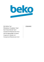 Beko CSA24022 Handleiding