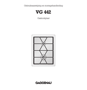 Gaggenau VG 442 Gebruiksaanwijzing En Montagehandleiding