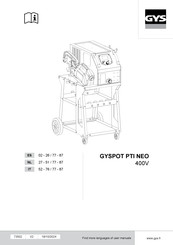 GYS GYSPOT PTI NEO 400V Gebruikershandleiding