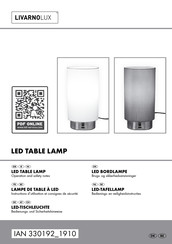 LIVARNO LUX 330192 1910 Bedienings- En Veiligheidsinstructies