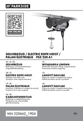 Parkside PSZ 250 A1 Bedienings- En Veiligheidsinstructies
