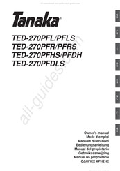 Tanaka TED-270PFL Gebruiksaanwijzing