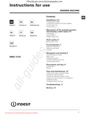 Indesit IWSC 5105 Gebruiksaanwijzing