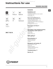 Indesit IWC 7125 S Gebruiksaanwijzing
