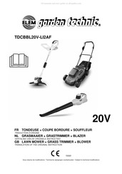 Elem Garden Technic TDCBBL20V-LI2AF Instructies