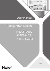 Haier A3FE743CPJ Gebruikershandleiding
