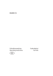 Electrolux 65843 G Gebruiksaanwijzing