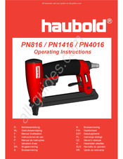 haubold PN4016 Gebruiksaanwijzing