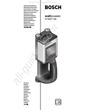 Bosch wallSCANNER D-TECT 100 Gebruiksaanwijzing