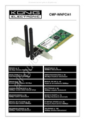 König Electronic CMP-WNPCI41 Gebruiksaanwijzing