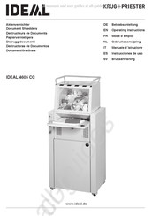 KRUG+PRIESTER IDEAL 4605 CC Gebruiksaanwijzing