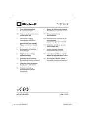 EINHELL 42.599.05 Originele Handleiding