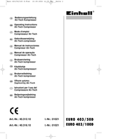 EINHELL 40.312.10 Gebruiksaanwijzing