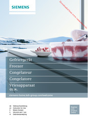 Siemens GS33NUW3V Gebruiksaanwijzing