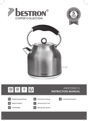 Bestron COPPER COLLECTION AWK2200CO Handleiding