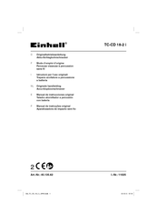 EINHELL TC-CD 18-2 i Originele Handleiding