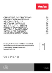 Amica GS 15467 W Gebruiksaanwijzing