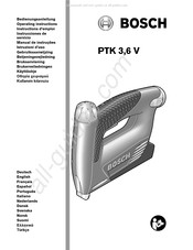 Bosch PTK 3,6 V Gebruiksaanwijzing