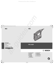 Bosch PTK 14 EDT Oorspronkelijke Gebruiksaanwijzing