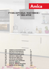 Amica FY308.3DFCXAA Gebruiksaanwijzing