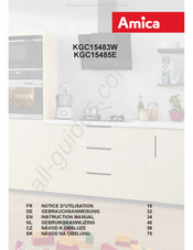 Amica KGC15483W Gebruiksaanwijzing