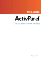 promethean ActivPanel Titanium System Gebruikershandleiding