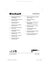 EINHELL TC-AP 650 E Originele Handleiding