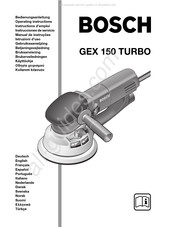 Bosch GEX 150 TURBO Gebruiksaanwijzing