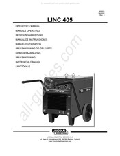 Lincoln Electric LINC 405 Series Gebruiksaanwijzing