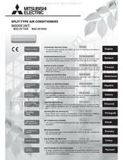 Mitsubishi Electric MSZ-SF15VA Bedieningsinstructies