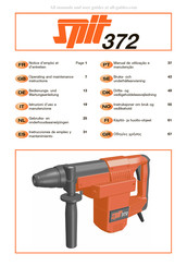 SPIT 372 Gebruiksaanwijzing