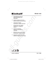EINHELL RG-SA 1433 Originele Handleiding
