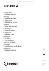 Indesit GSF 4300 W Gebruiksaanwijzing