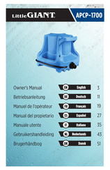 Little Giant APCP-1700 Gebruikershandleiding