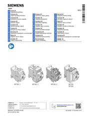 Siemens SIRIUS 3RT252 Series Originele Handleiding