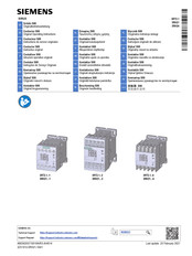 Siemens SIRIUS 3RH21 Series Originele Handleiding