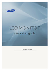 Samsung 2243WM Snelstartgids