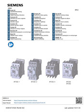 Siemens SIRIUS 3RT252 Series Originele Handleiding