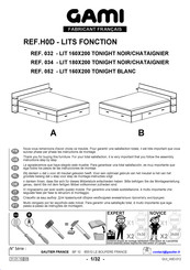 Gautier Gami LITS FONCTION H0D-052 Montage-Instructies