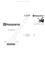 Husqvarna ST 324 Gebruiksaanwijzing