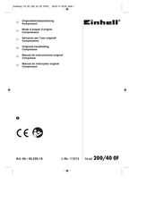 EINHELL 40.205.16 Originele Handleiding