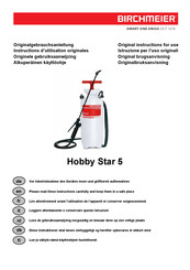 Birchmeier Hobby Star 5 Originele Gebruiksaanwijzing