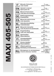 CEA MAXI 505 Gebruikershandleiding