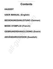 Iiyama HA202DT Gebruikershandleiding