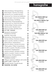 Hansgrohe Talis M54 220 1jet 72804 Series Gebruiksaanwijzing