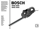 Bosch AHS 2000 Gebruiksaanwijzing