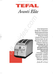 TEFAL Avanti Elite Gebruiksaanwijzing