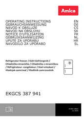 Amica EKGCS 387 941 Gebruiksaanwijzing